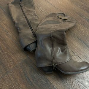 Western knee high boots